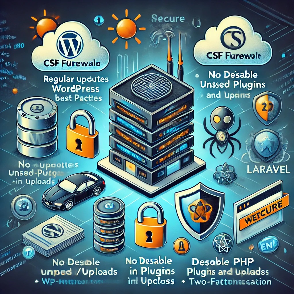 How to Secure Your WordPress and Laravel Sites on a Hosting Server with CSF Firewall